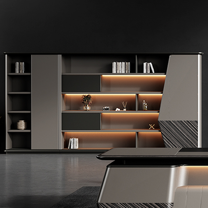 Modell DBT006 Lyxpanel-stil Manager Single Executive Desk, ordförande\\\'s Stora skrivbord med stolset, Boss Desk